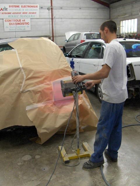 Installation technique pare-brise Trouy