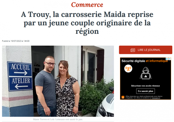 Réparation Remplacement et Vente à Trouy